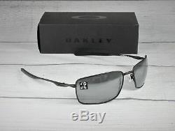 Oakley OO4075 05 SQUARE WIRE Mt Black iridium polarized 60 mm Men's Sunglasses