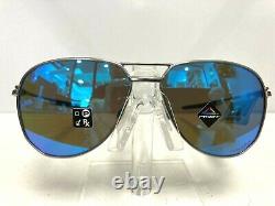 Oakley OO4147-0357 New Gunmetal/ Blue Mirrored CONTRAIL Sunglasses