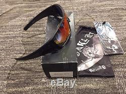 Oakley OO9101-38 Batwolf Matte Black Ink, Ruby Iridium Lens Sunglasses