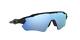 Oakley Oo9208-5538 Black Plastic Frame With Blue Polarized Lenses Sunglasses