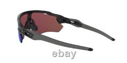 Oakley OO9208-5538 Black Plastic Frame with Blue Polarized Lenses Sunglasses