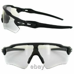 Oakley OO9208 Radar EV Path Steel Clear Black Iridium Photochromic Sunglasses