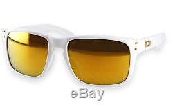 Oakley OO9244-14 Holbrook (Asian Fit) Polished White 24K Ir Sunglasses