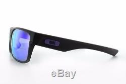 Oakley OO9256 05 Twoface Asia Fit Sport Sunglasses Matte Black / Violet Iridium
