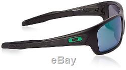 Oakley OO9263 Turbine Men's Sunglasses Verde (Matte Black/Jade Iridium)