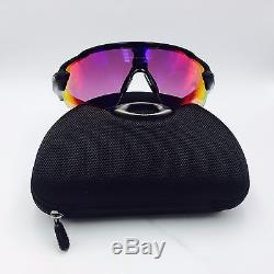 Oakley OO9333-01 Radar Pace Black Shield Sunglasses with Purple Prizm lenses