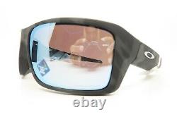 Oakley OO9380 2766 New Matte Black Camo/Blue DOUBLE EDGE Polarized Sunglasses