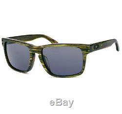 Oakley OO 2048-03 Polarized Holbrook LX Banded Green with Grey Mens Sunglasses