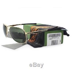 Oakley OO 4057-12 PLAINTIFF Yuvraj Singh Polished Gold Dark Grey Mens Sunglasses