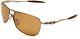 Oakley Oo 4060-04 Polarized Crosshair Brown Chrome Bronze Mens Sunglasses New