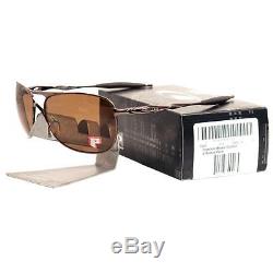 Oakley OO 4060-04 POLARIZED CROSSHAIR Brown Chrome Bronze Mens Sunglasses Rare