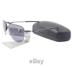 Oakley OO 4086-09 TAILPIN Satin Black Grey Mens Wire Sports Sunglasses