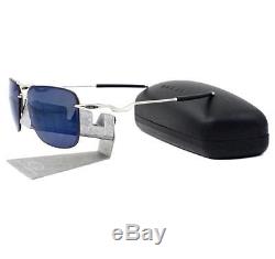 Oakley OO 4087-04 Tailhook Satin Chrome Ice Iridium Mens Sports Wire Sunglasses