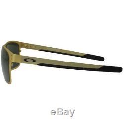 Oakley OO 4123-08 Holbrook Metal Satin Gold with Dark Grey Lens Mens Sunglasses