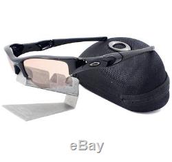 Oakley OO 9009-05 TRANSITIONS FLAK JACKET XLJ Polished Black VR50 Men Sunglasses