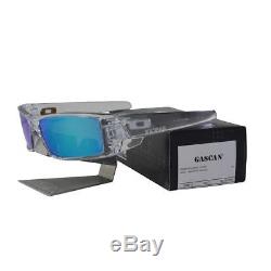 Oakley OO 9014-1760 GASCAN Clear Sapphire Iridium Mirror Lens Mens Sunglasses
