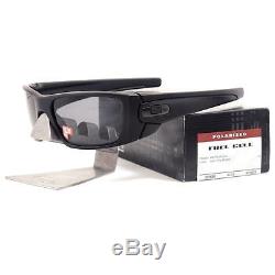 Oakley OO 9096-05 POLARIZED FUEL CELL Matte Black Grey Mens Sunglasses