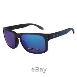 Oakley OO 9102-F2 Holbrook Aero Grid Matte Grey Prizm Sapphire Mens Sunglasses
