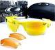 Oakley Oo 9156-11 Fast Jacket Xl Lemon Peel Fire Iridium Mens Sunglasses Set New