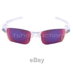 Oakley OO 9156 CUSTOM FAST JACKET XL POLARIZED White Red Iridium Mens Sunglasses
