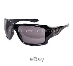 Oakley OO 9173-01 BIG TACO Polished Black Warm Grey Mens Sunglasses Gift in Box