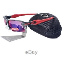 Oakley OO 9188-04 FLAK 2.0 XL Matte Grey Prizm Road Mens Sports Sunglasses