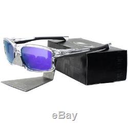 Oakley OO 9247-06 CHAINLINK Polished Clear Violet Iridium Mens Womens Sunglasses