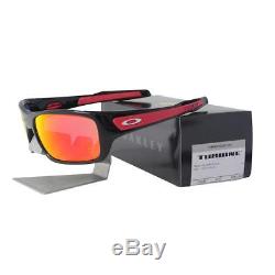 Oakley OO 9263-3963 FERRARI TURBINE Polished Black Ruby Iridium Mens Sunglasses