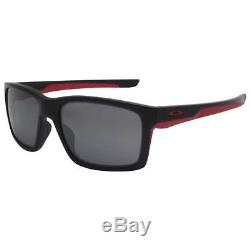 Oakley OO 9264-12 MAINLINK Matte Black Red Frame Black Iridium Mens Sunglasses
