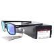 Oakley Oo 9353-04 Polarized Latch Sq Matte Black Violet Iridium Mens Sunglasses