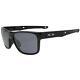Oakley Oo 9361-01 57 Crossrange Polished Black Frame Grey Lens Mens Sunglasses