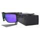 Oakley Oo 9380-0466 Double Edge Matte Black Camo Violet Iridium Mens Sunglasses