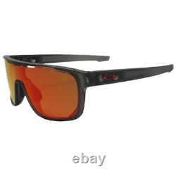 Oakley OO 9387-0431 Crossrange Sheild Matte Grey Smoke Prizm Ruby Sunglasses