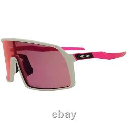 Oakley OO 9406-1737 Sutro Matte White Pink Frame Prizm Road Lens Mens Sunglasses