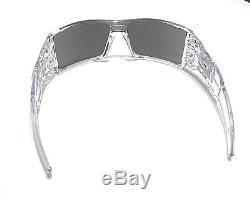 Oakley Oil Rig Mens Sunglasses Polished Clear Frame With Black Iridium Lens