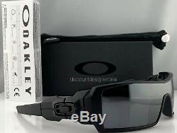 Oakley Oil Rig Sunglasses OO9081 Matte Black Silver Iridium Mirrored 03-464