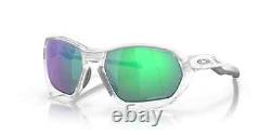 Oakley PLAZMA Sunglasses OO9019-1659 Matte Clear Frame With PRIZM Road Jade Lens