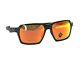 Oakley Parlay 4143-0358 Sunglasses Matte Black Prizm Ruby