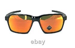 Oakley Parlay 4143-0358 Sunglasses Matte Black Prizm Ruby