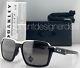 Oakley Parlay Sunglasses Oo4143-02 Polished Black Silver Frame Prizm Silver Lens