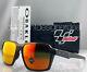 Oakley Parlay Sunglasses Oo4143-11 Matte Gray Frame Prizm Ruby Lens Moto Gp 58mm