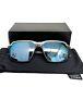 Oakley Parlay Sunglasses Oo4143-1258 Matte Gray / Silver Blue Polarized Withpouch