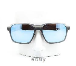 Oakley Parlay Sunglasses OO4143-1258 Matte Gray / Silver Blue Polarized withpouch