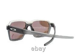 Oakley Parlay Sunglasses OO4143-1258 Matte Gray / Silver Blue Polarized withpouch