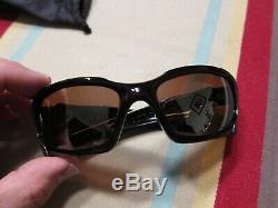 Oakley Pit Boss 1 Sunglasses Gunmetal Black Polarized with Hard Case 03-304