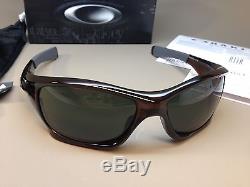 Oakley Pit Bull Brown Dark Grey 100% Authentic Guaranteed Mens Sunglasses