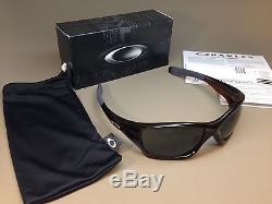 Oakley Pit Bull Brown Dark Grey 100% Authentic Guaranteed Mens Sunglasses