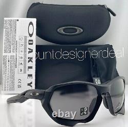 Oakley Plazma Sunglasses OO9019-01 Matte Black Frame Prizm Gray Lens 59mm NEW