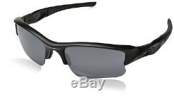 Oakley Polarized Men's Flak Jacket XLJ Square Sunglasses Matte Black 63 mm