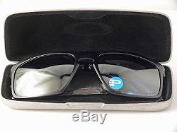 Oakley Polarized Mens Sunglasses Sliver F Matte Black Frame Blk Iridium Lns New